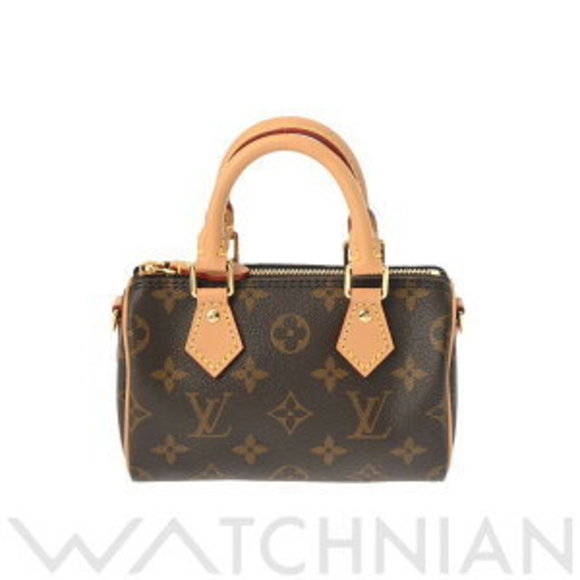 Louis Vuitton Monogram Speedy Brown Canvas Shoulder Bag - Picture 1 of 9
